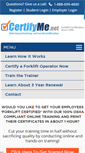 Mobile Screenshot of certifyme.net